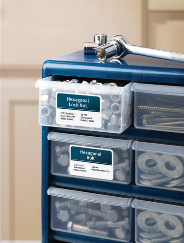 Avery Durable White Cover Up ID Labels for Laser Printers, 2